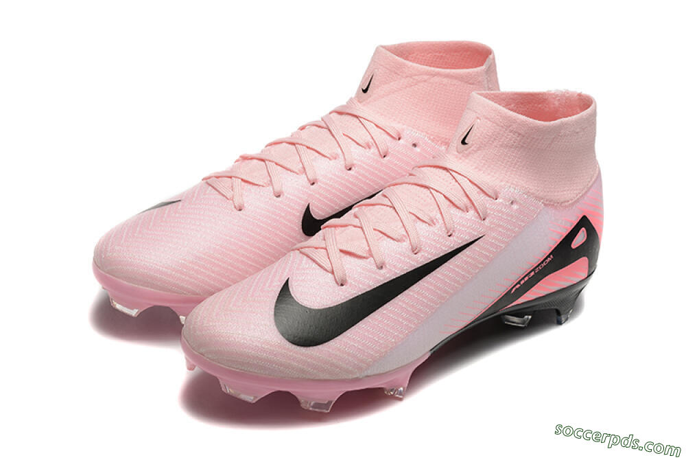 Nike Air Zoom Mercurial Superfly 10 Elite FG High-Tops Football Boots - Pink/Black 5