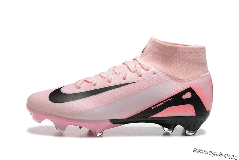 Nike Air Zoom Mercurial Superfly 10 Elite FG High-Tops Football Boots - Pink/Black 2