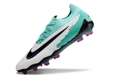 Nike Phantom GX Elite AG Low-Tops Football Boots - White/Black/Jade/Purple