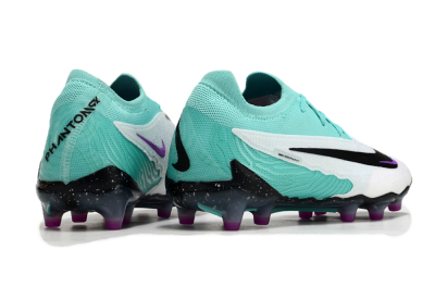 Nike Phantom GX Elite AG Low-Tops Football Boots - White/Black/Jade/Purple