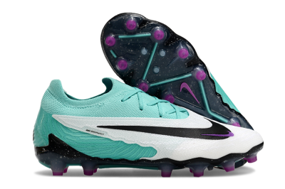 Nike Phantom GX Elite AG Low-Tops Football Boots - White/Black/Jade/Purple