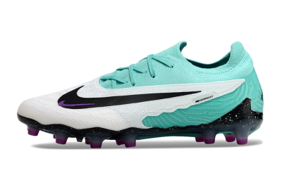 Nike Phantom GX Elite AG Low-Tops Football Boots - White/Black/Jade/Purple