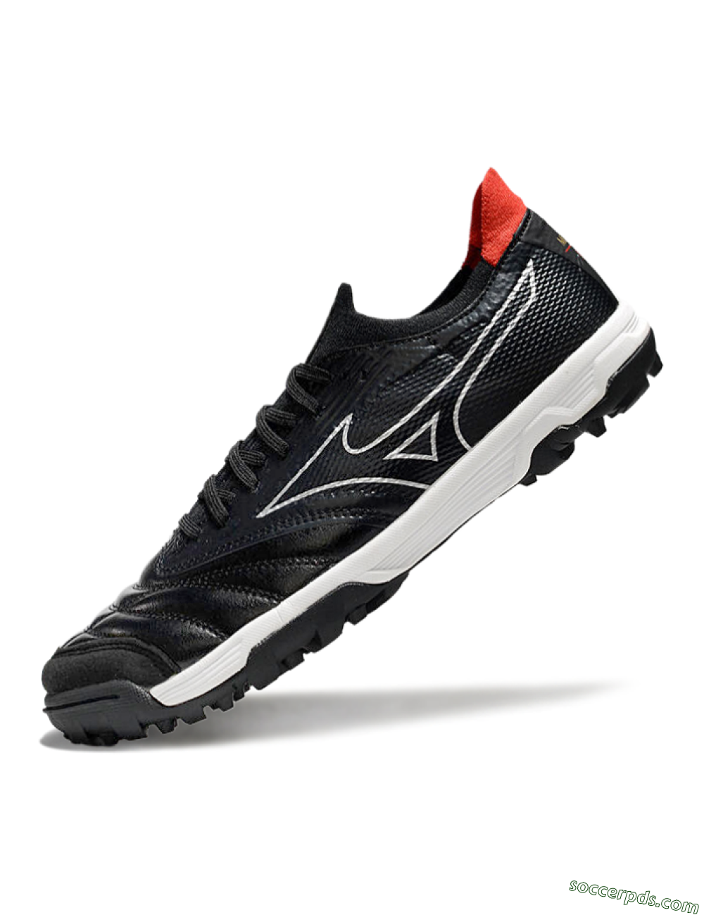 Mizuno Morelia Neo Sala TF Low-Tops Football Shoes - Black/White/Red 5