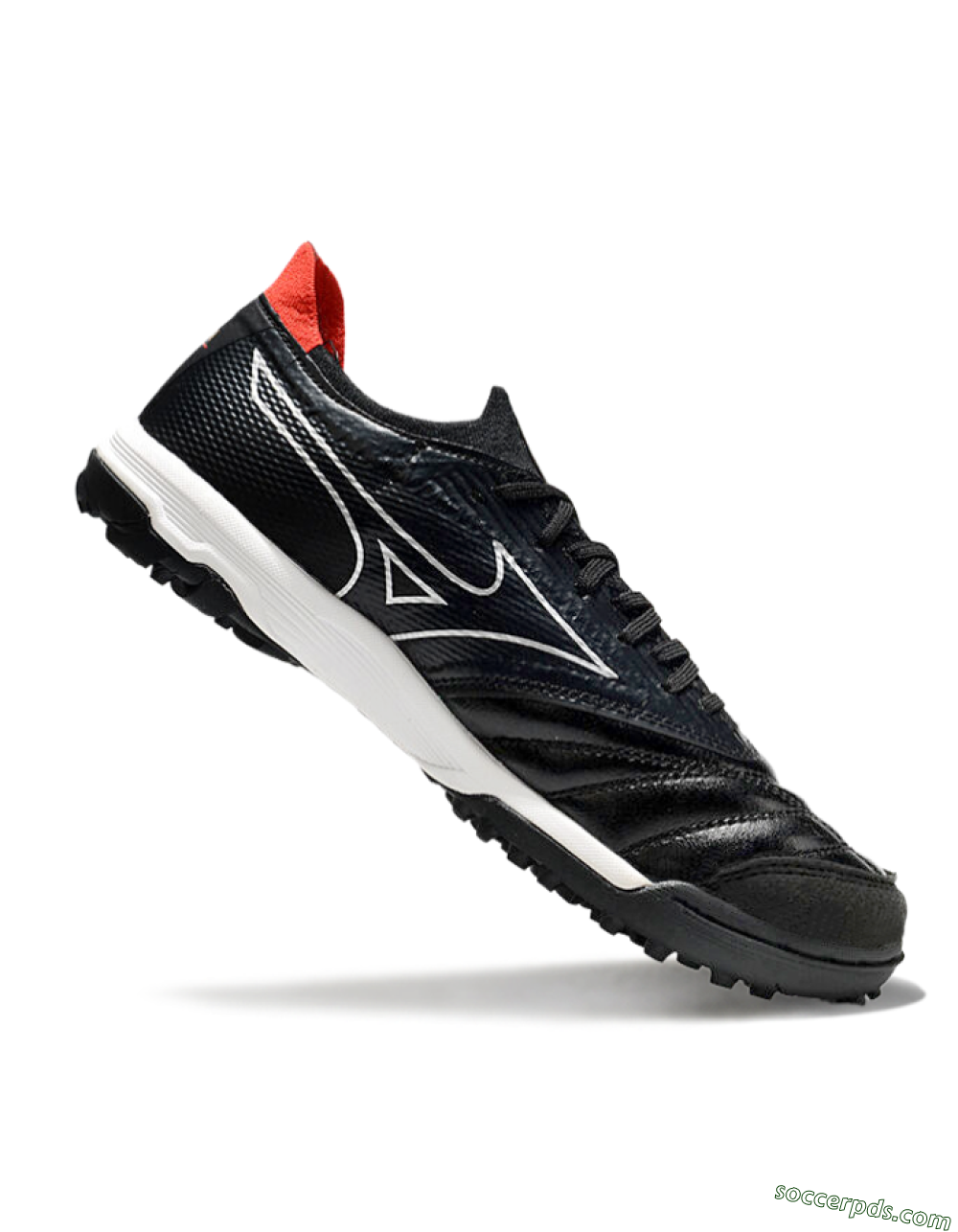 Mizuno Morelia Neo Sala TF Low-Tops Football Shoes - Black/White/Red 4