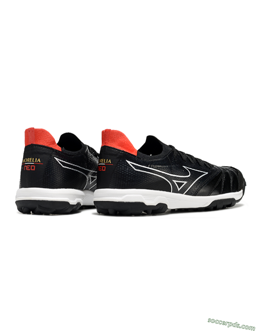 Mizuno Morelia Neo Sala TF Low-Tops Football Shoes - Black/White/Red 6