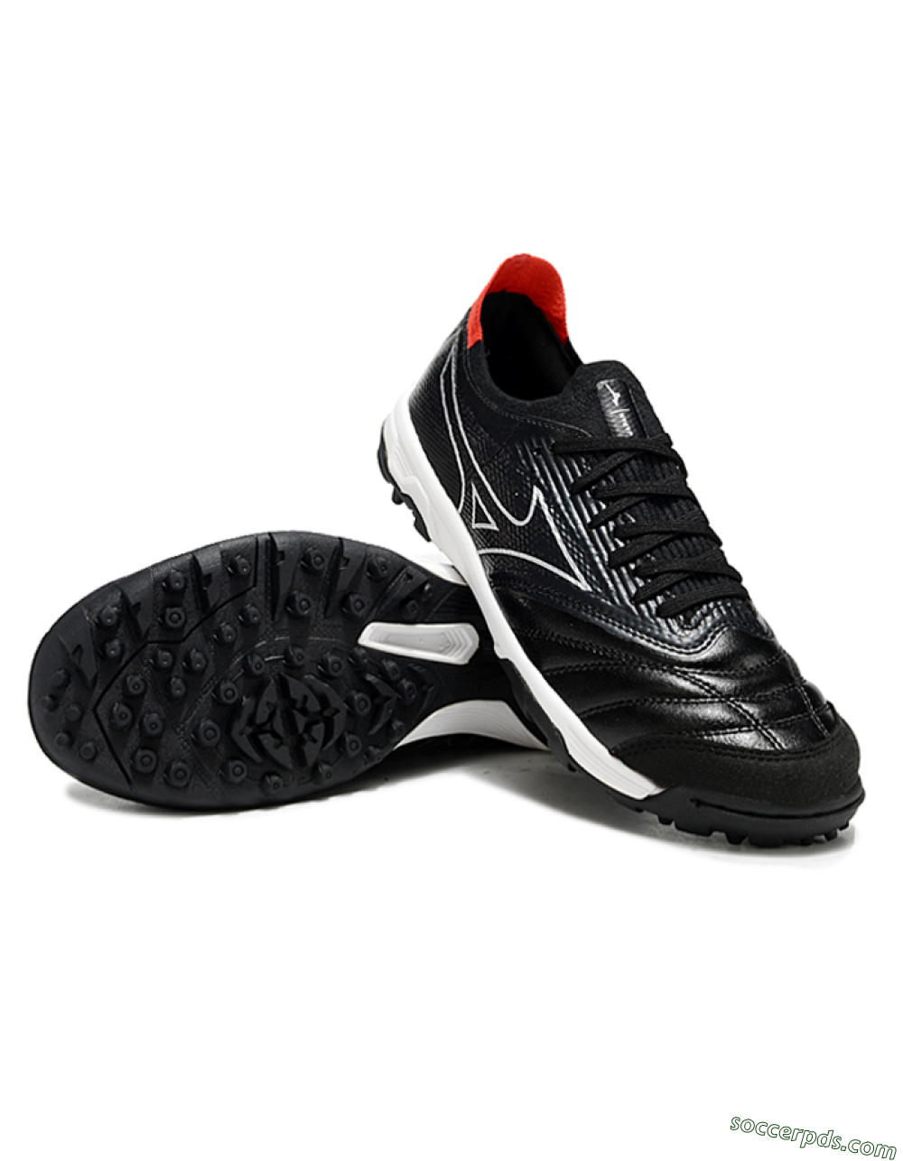 Mizuno Morelia Neo Sala TF Low-Tops Football Shoes - Black/White/Red 3