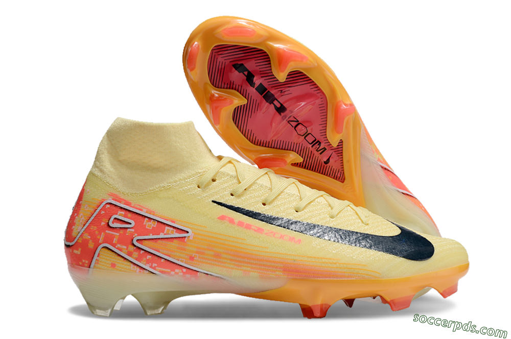 Nike Air Zoom Mercurial Superfly 10 Elite FG High-Tops Football Boots - Yellow/Red/Black 1