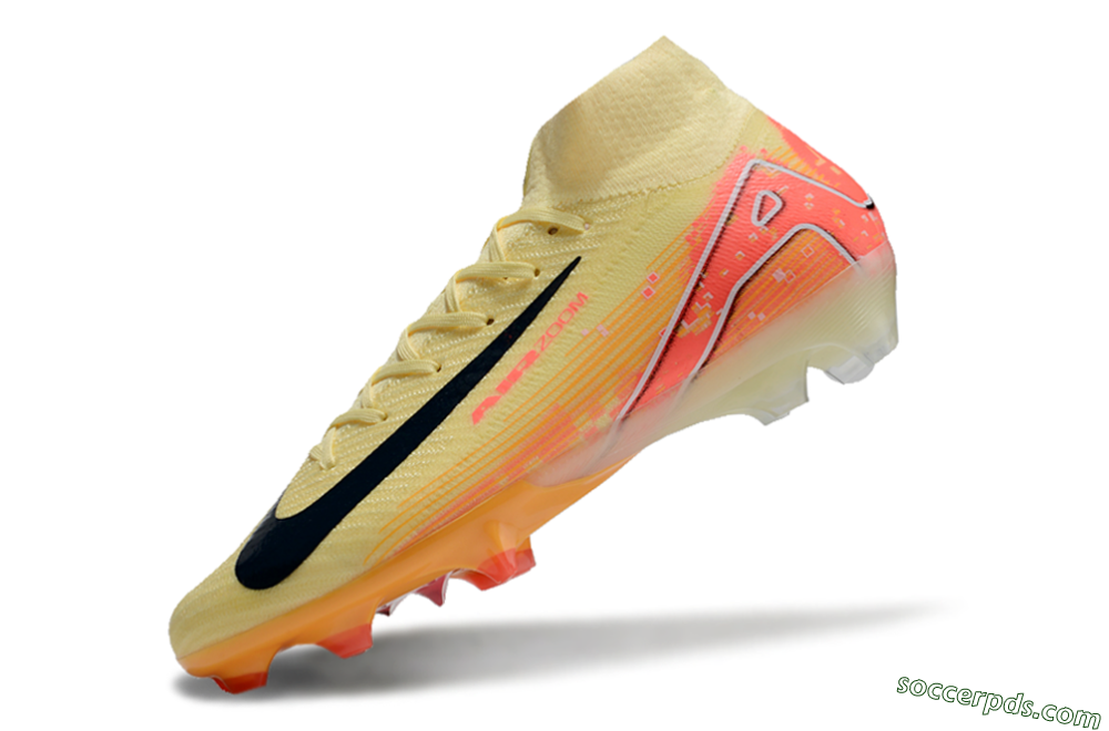 Nike Air Zoom Mercurial Superfly 10 Elite FG High-Tops Football Boots - Yellow/Red/Black 5