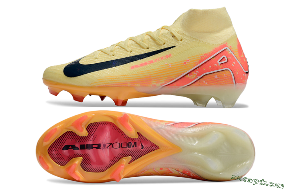 Nike Air Zoom Mercurial Superfly 10 Elite FG High-Tops Football Boots - Yellow/Red/Black 0
