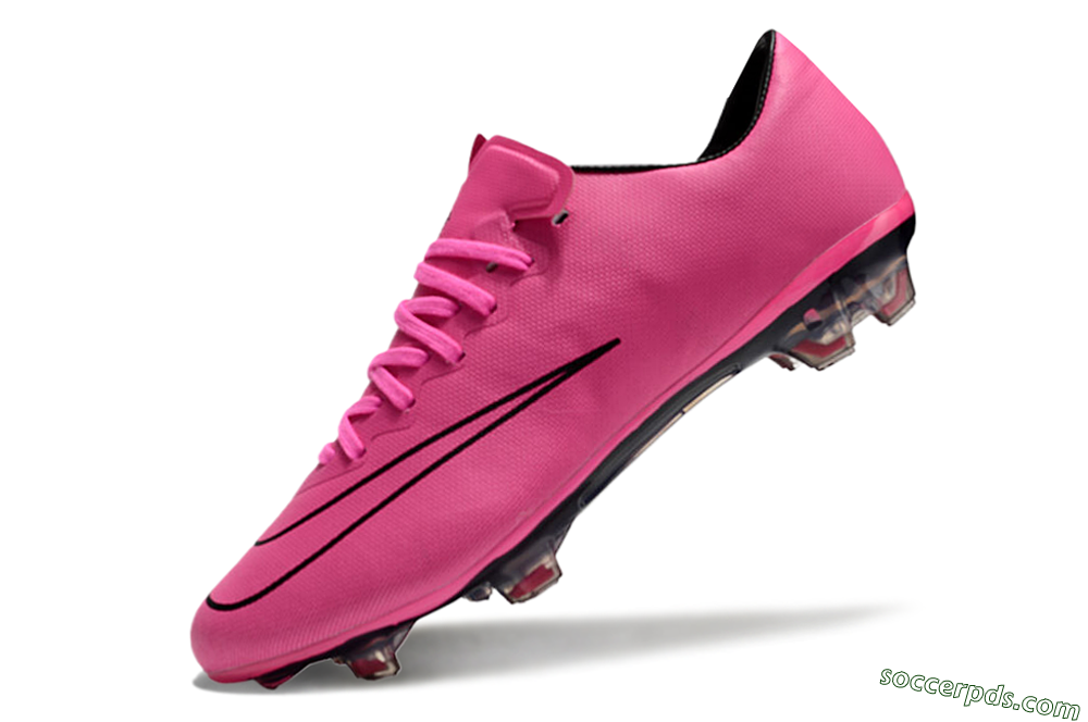 Nike Mercurial Vapor 10 FG Low-Tops Football Boots - Pink/Black 5