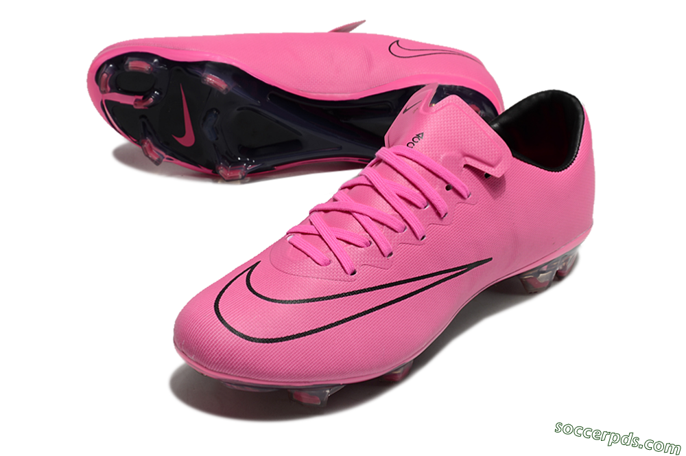 Nike Mercurial Vapor 10 FG Low-Tops Football Boots - Pink/Black 3
