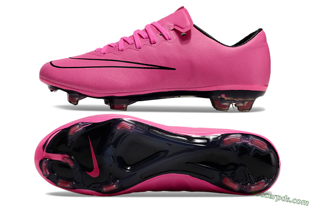 Nike Mercurial Vapor 10 FG Low-Tops Football Boots - Pink/Black 0