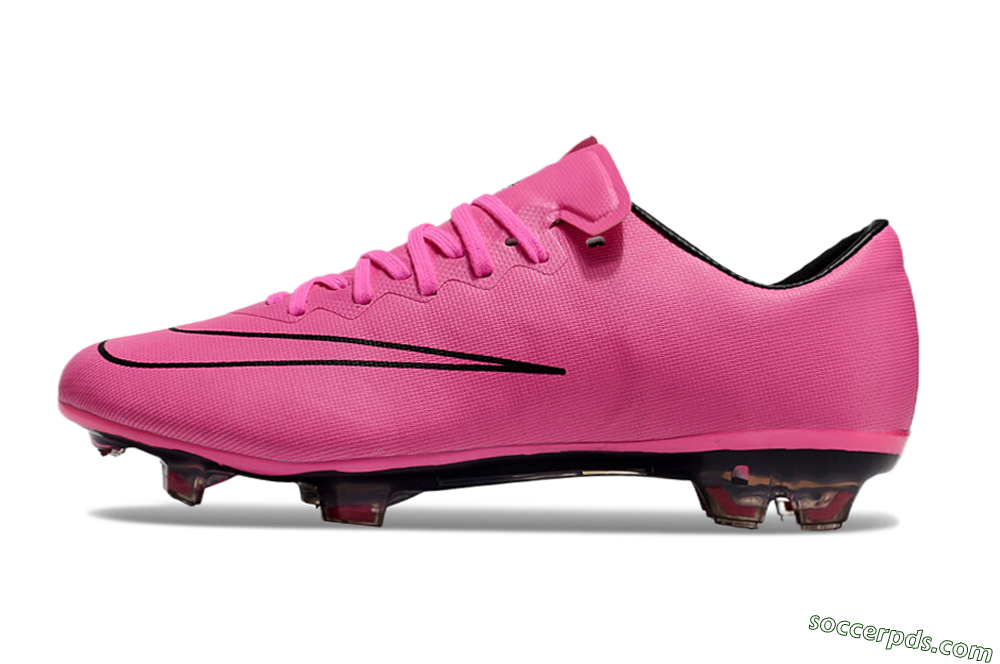 Nike Mercurial Vapor 10 FG Low-Tops Football Boots - Pink/Black 2