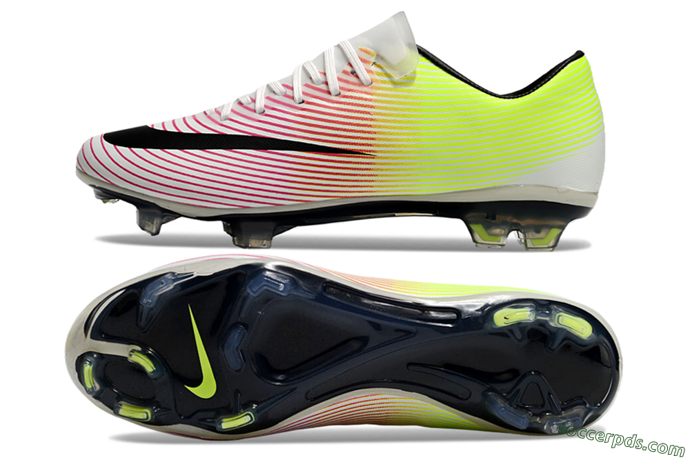 Nike Mercurial Vapor 10 FG Low-Tops Football Boots - Red/Black/Yellow 0