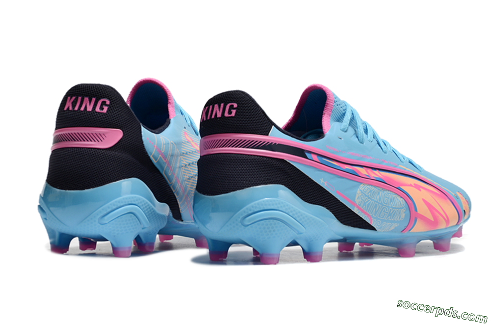 Puma Ultra Ultimate FG Low-Tops Football Boots - Blue/Pink/Black 6