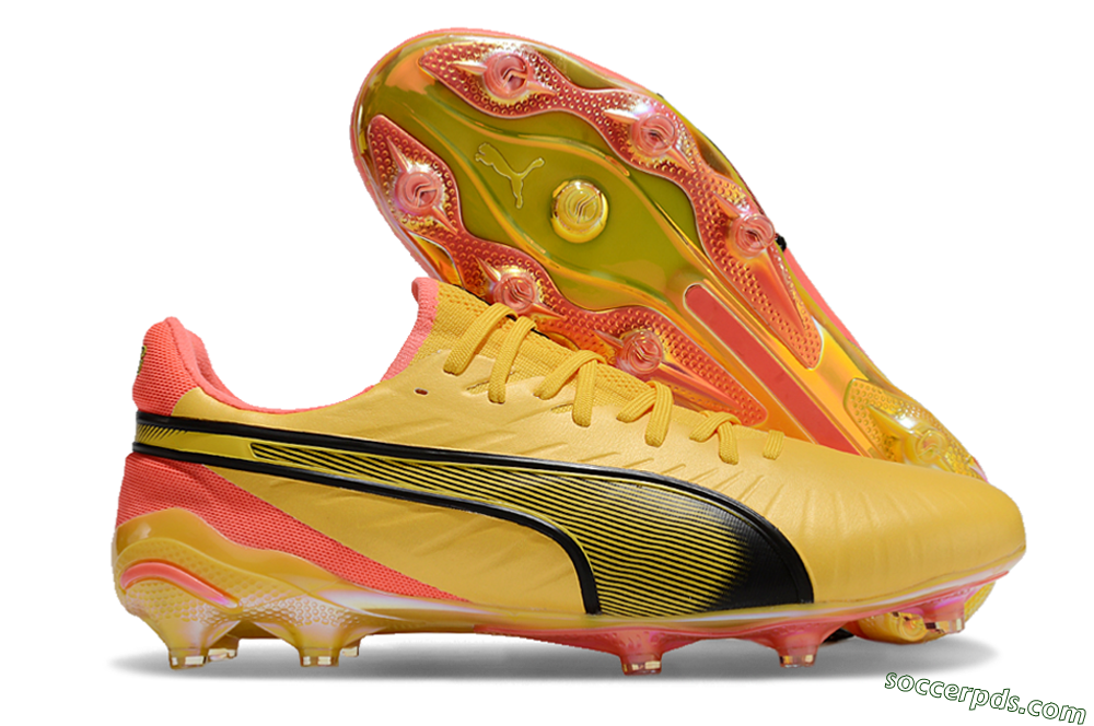 Puma Ultra Ultimate FG Low-Tops Football Boots - Red/Black/Yellow 1