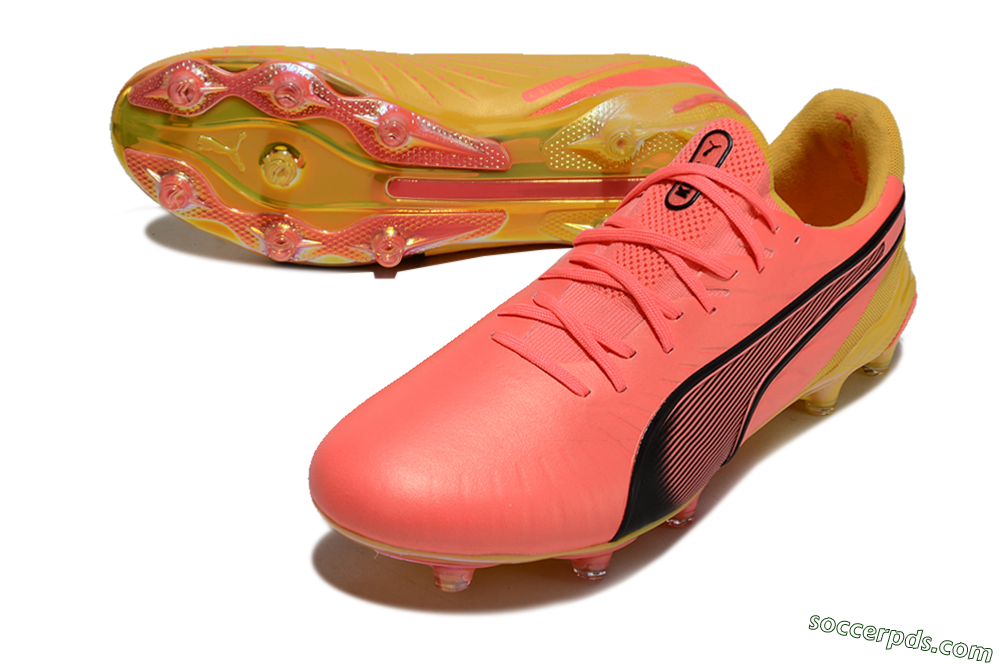Puma Ultra Ultimate FG Low-Tops Football Boots - Red/Black/Yellow 3