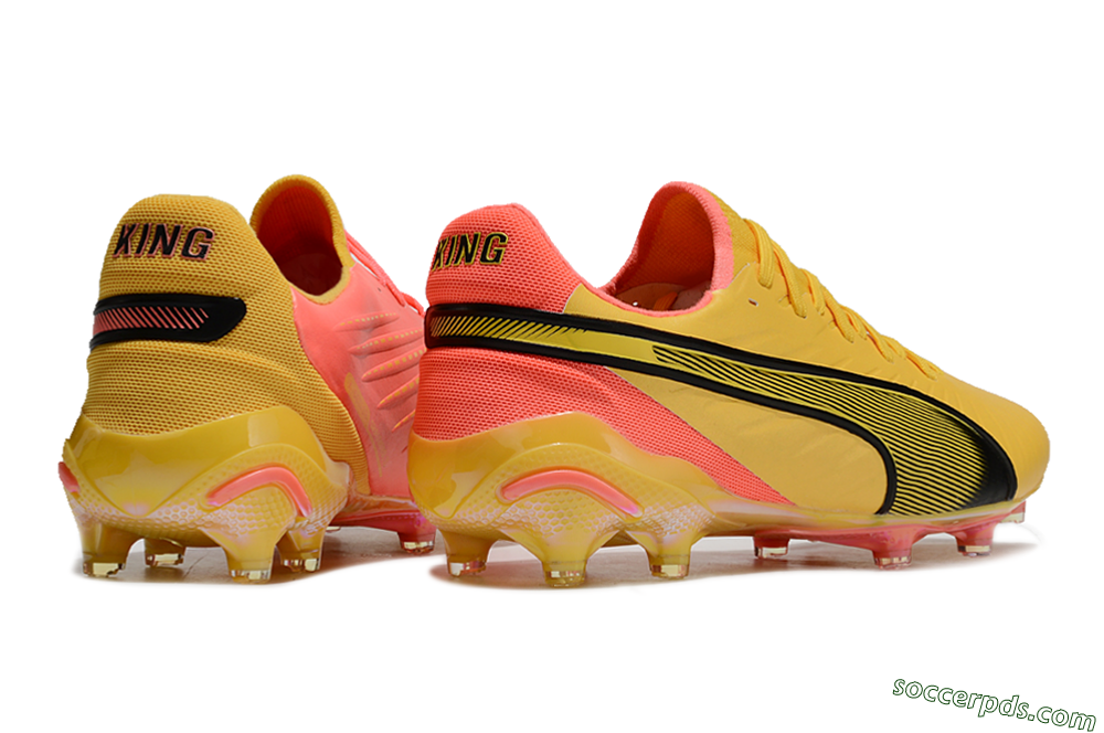 Puma Ultra Ultimate FG Low-Tops Football Boots - Red/Black/Yellow 7