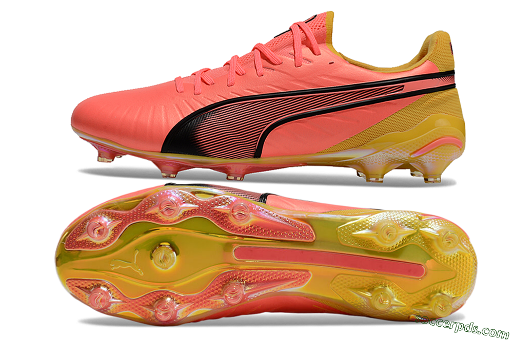 Puma Ultra Ultimate FG Low-Tops Football Boots - Red/Black/Yellow 0
