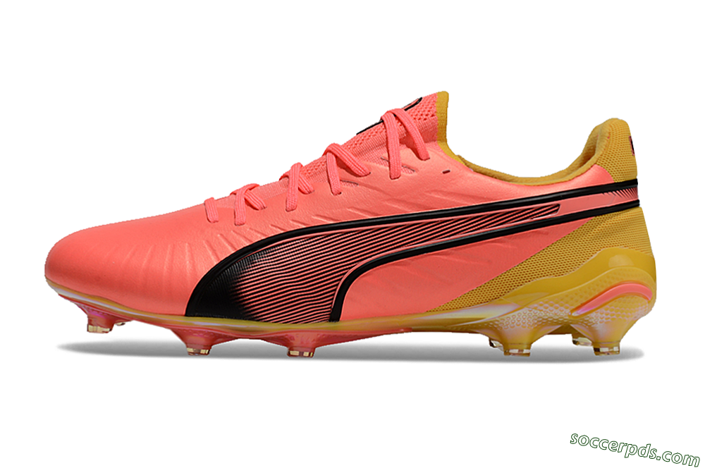Puma Ultra Ultimate FG Low-Tops Football Boots - Red/Black/Yellow 2