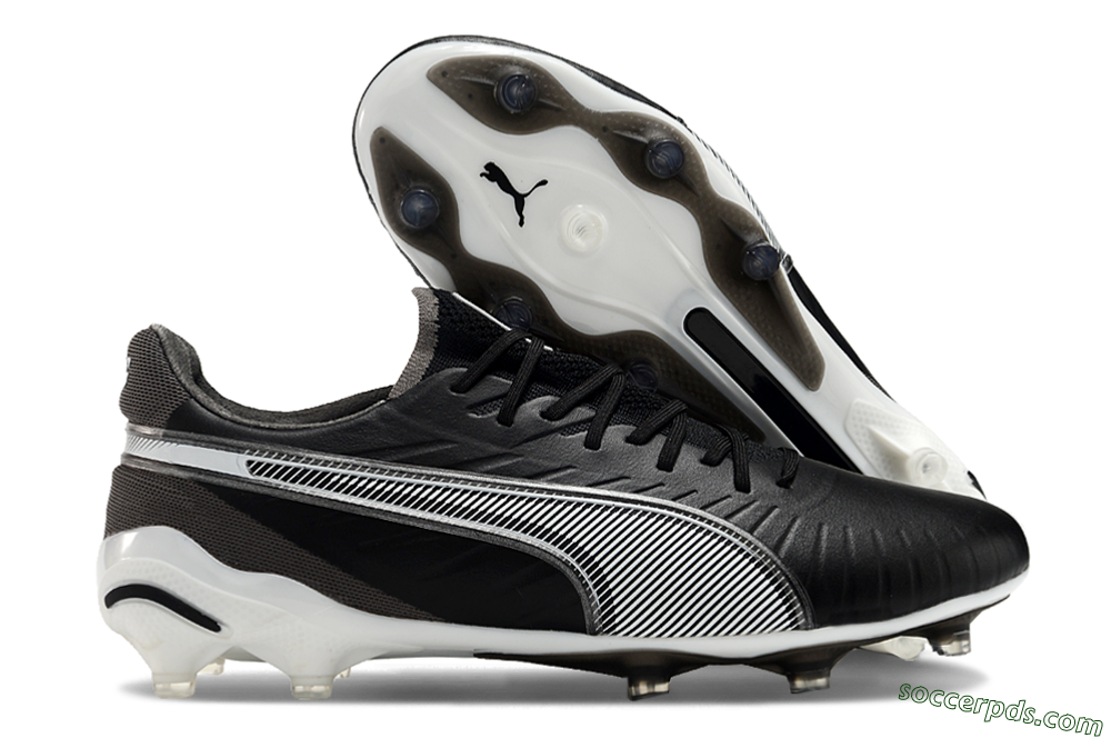 Puma Ultra Ultimate FG Low-Tops Football Boots - Black/White/Grey 1