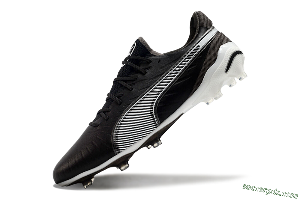 Puma Ultra Ultimate FG Low-Tops Football Boots - Black/White/Grey 5