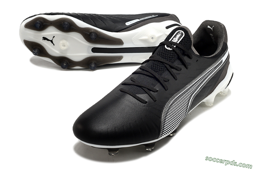 Puma Ultra Ultimate FG Low-Tops Football Boots - Black/White/Grey 3