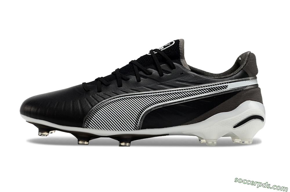 Puma Ultra Ultimate FG Low-Tops Football Boots - Black/White/Grey 2