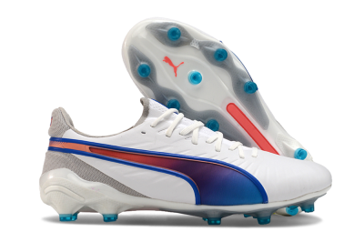 Puma Ultra Ultimate FG Low-Tops Football Boots - White/Blue/Red