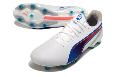 Puma Ultra Ultimate FG Low-Tops Football Boots - White/Blue/Red