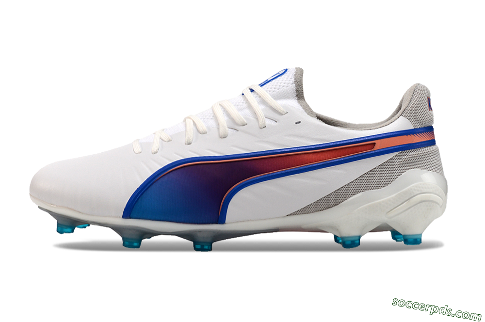 Puma Ultra Ultimate FG Low-Tops Football Boots - White/Blue/Red 2