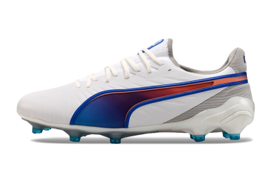 Puma Ultra Ultimate FG Low-Tops Football Boots - White/Blue/Red