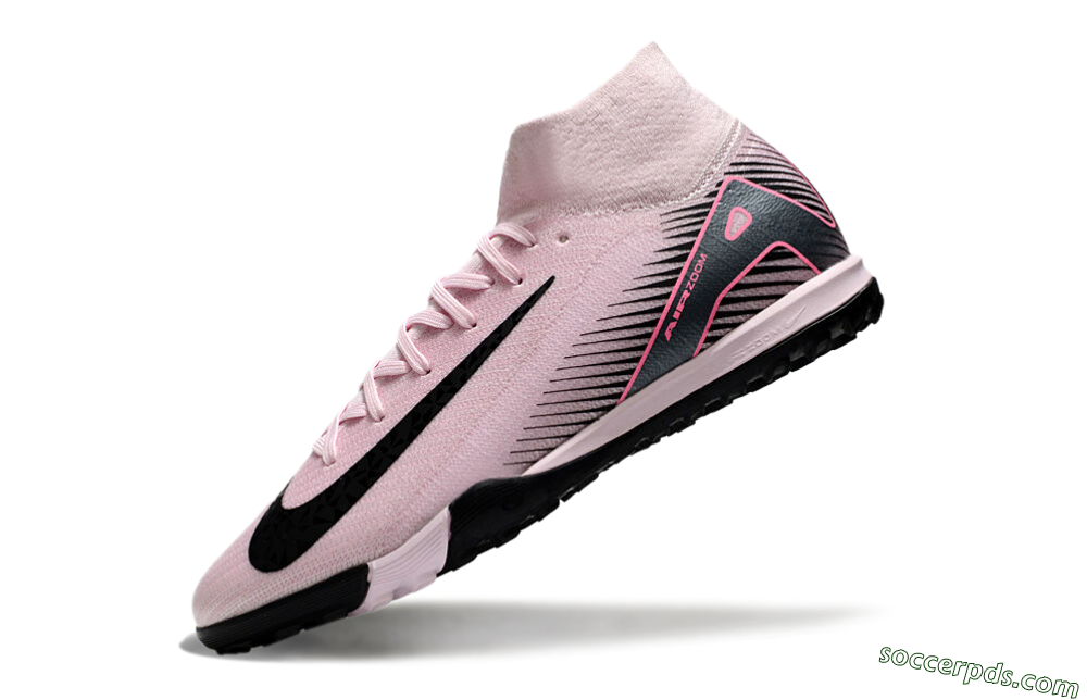 Nike Air Zoom Mercurial Superfly 10 Elite TF High-Tops Football Shoes - Pink/Black 5