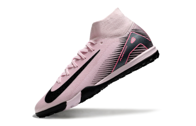 Nike Air Zoom Mercurial Superfly 10 Elite TF High-Tops Football Shoes - Pink/Black