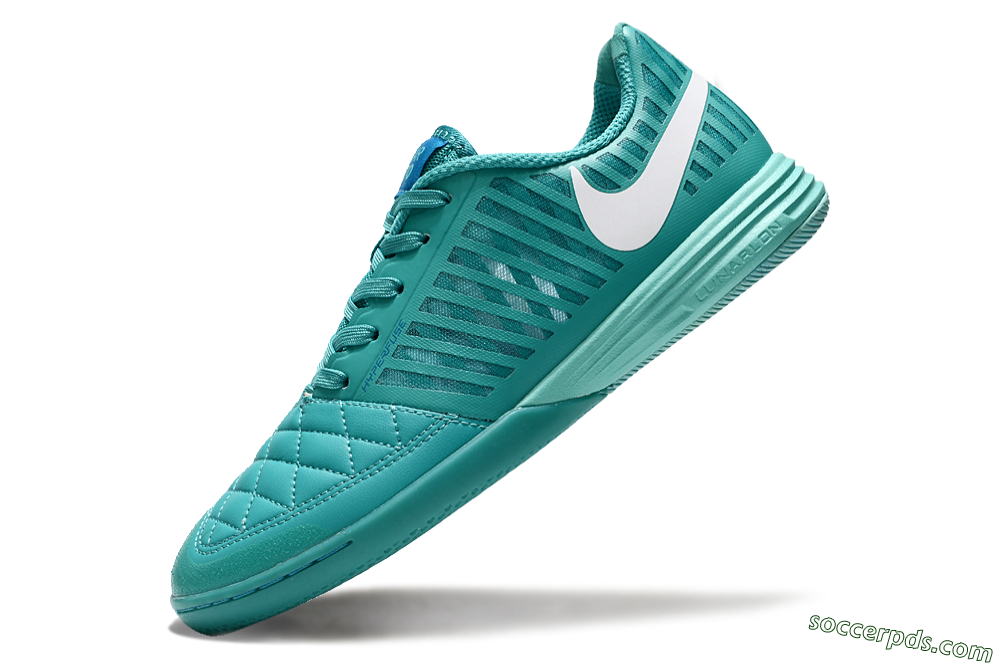 Nike Lunar Gato 2 IC Low-Tops Football Shoes - Jade/White 5