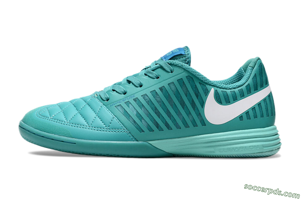 Nike Lunar Gato 2 IC Low-Tops Football Shoes - Jade/White 2