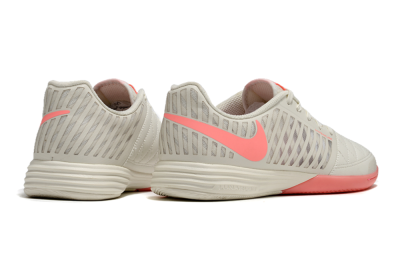 Nike Lunar Gato 2 IC Low-Tops Football Shoes - Beige/Pink