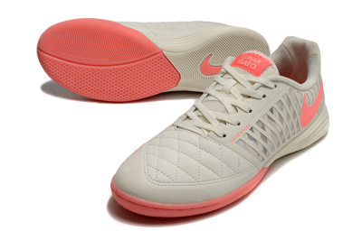 Nike Lunar Gato 2 IC Low-Tops Football Shoes - Beige/Pink