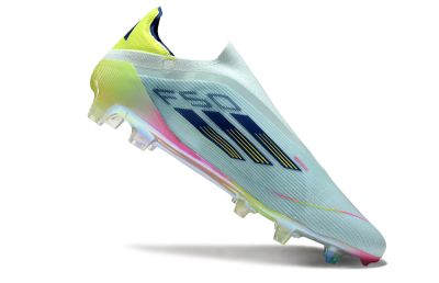 Adidas F50 Elite Laceless FG Low-Tops Football Boots - Jade/Blue/Yellow
