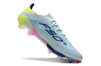 Adidas F50+ Lightstrike Pro FG Low-Tops Football Boots - Jade/Blue/Yellow