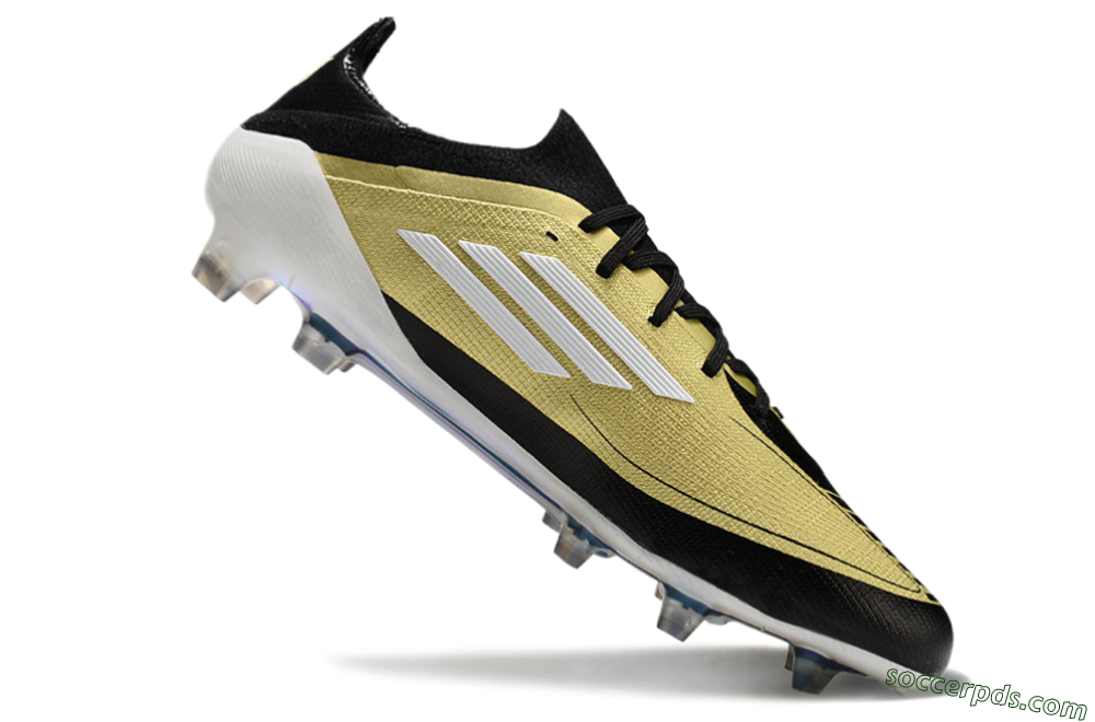 Adidas F50 Elite FG Low-Tops Football Boots - Gold/Black/White 4