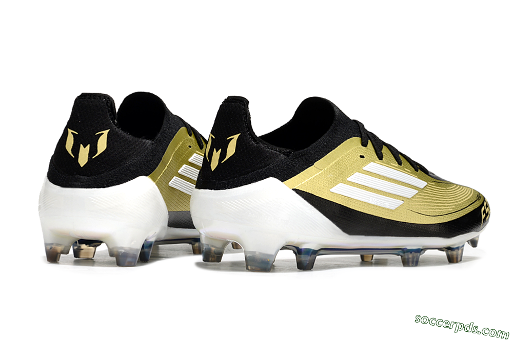 Adidas F50 Elite FG Low-Tops Football Boots - Gold/Black/White 6