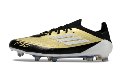 Adidas F50 Elite FG Low-Tops Football Boots - Gold/Black/White