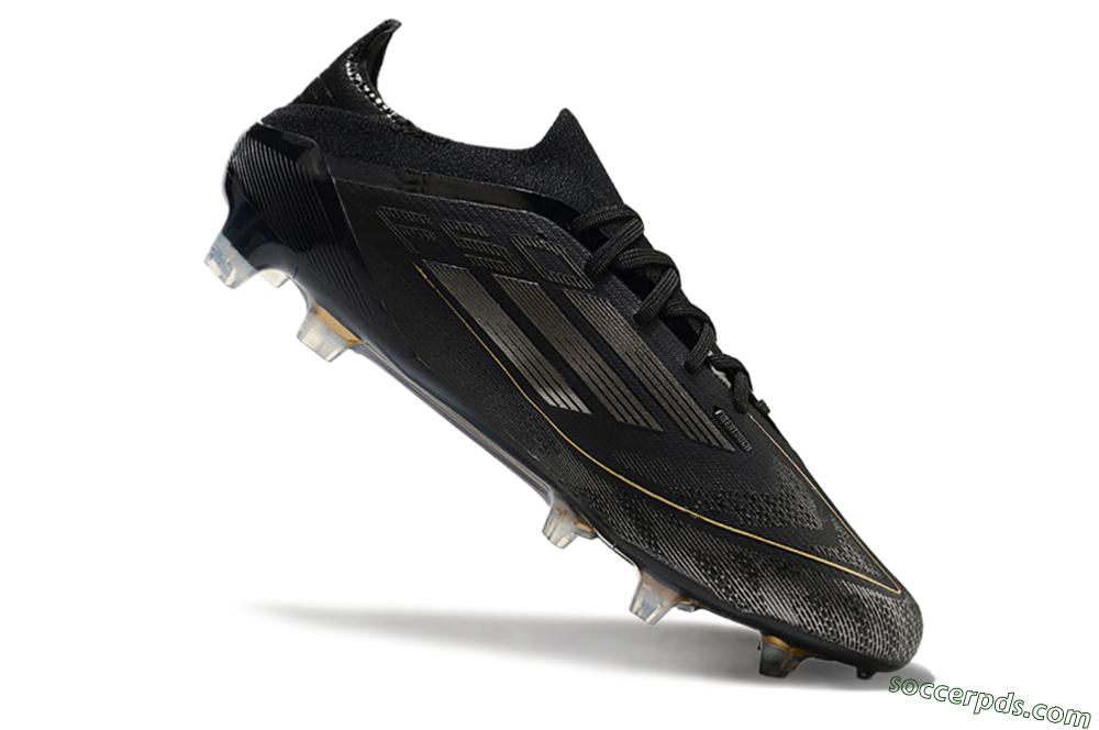 Adidas F50 Elite FG Low-Tops Football Boots - Black/Silver/Gold 4