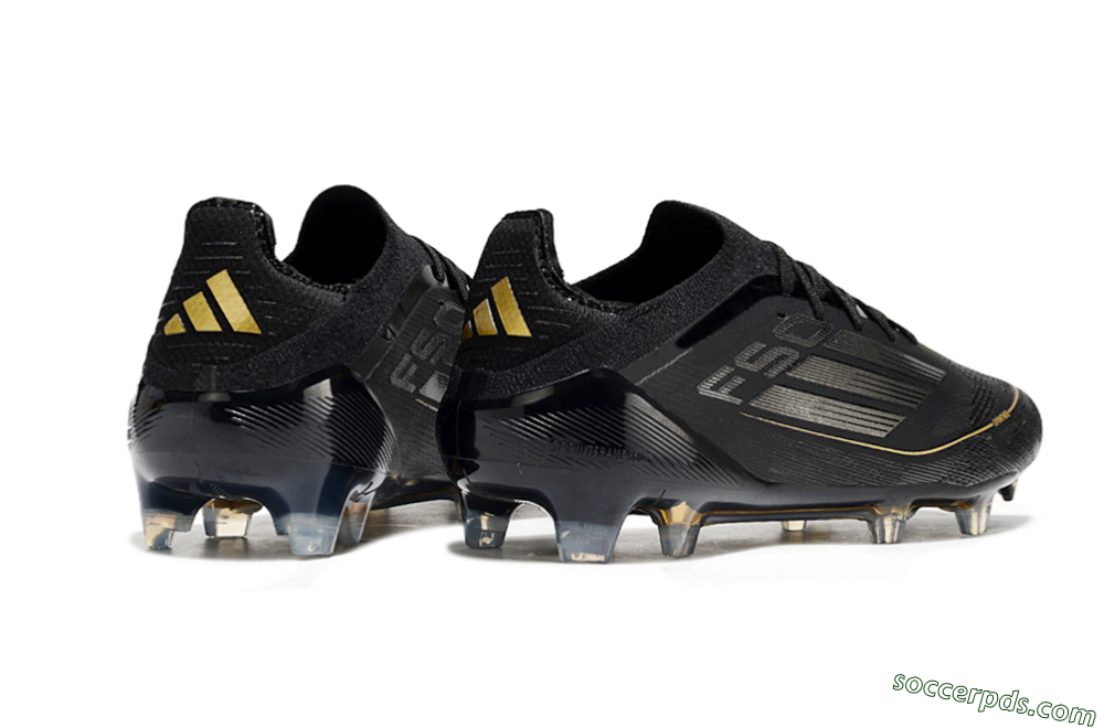 Adidas F50 Elite FG Low-Tops Football Boots - Black/Silver/Gold 6