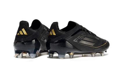 Adidas F50 Elite FG Low-Tops Football Boots - Black/Silver/Gold