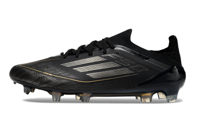 Adidas F50 Elite FG Low-Tops Football Boots - Black/Silver/Gold