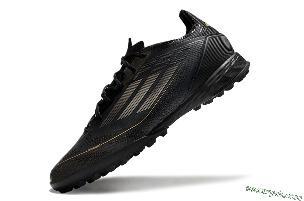Adidas F50 Pro TF Low-Tops Football Shoes - Black/Silver/Gold 5