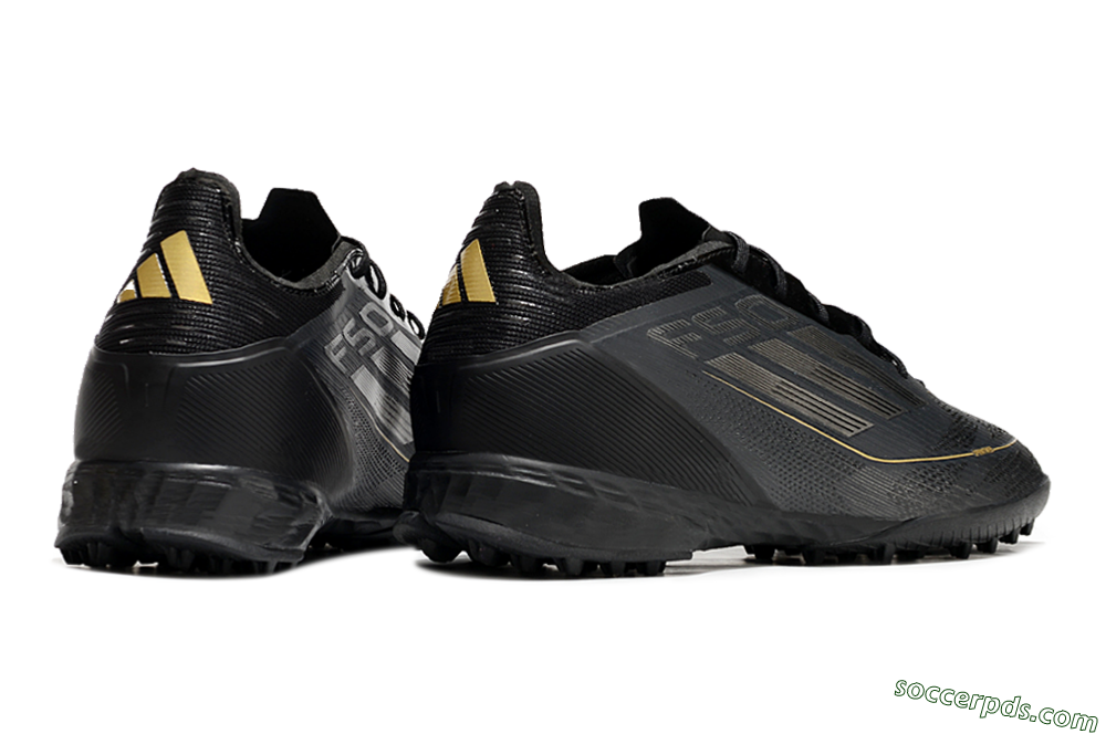 Adidas F50 Pro TF Low-Tops Football Shoes - Black/Silver/Gold 6