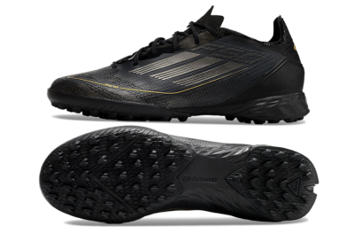 Adidas F50 Pro TF Low-Tops Football Shoes - Black/Silver/Gold